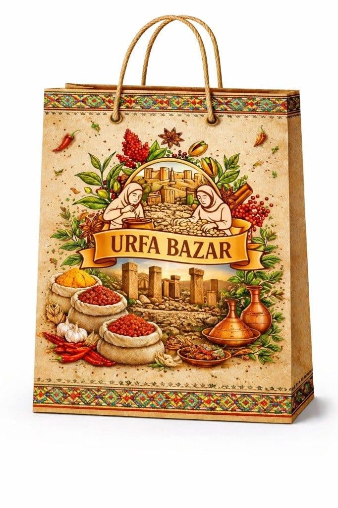 URFA BAZAR alışveriş çantası, Göbeklitepe motifi
