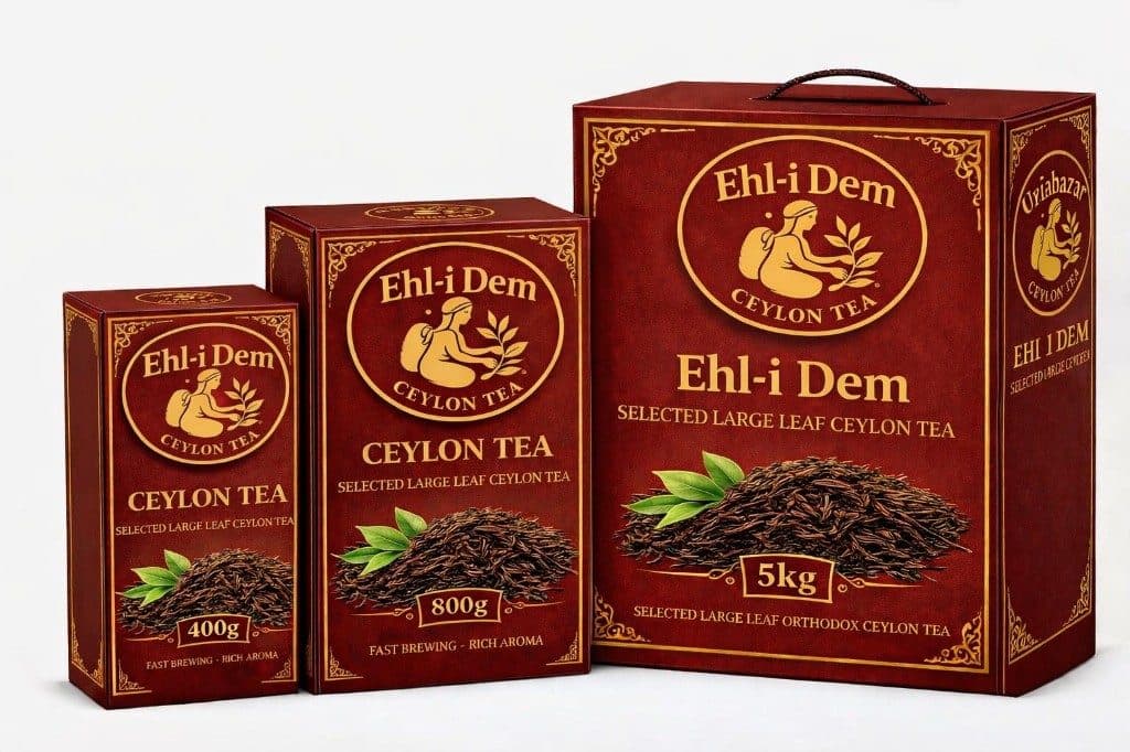 Ehl-i Dem bordo Ceylon çay kutuları